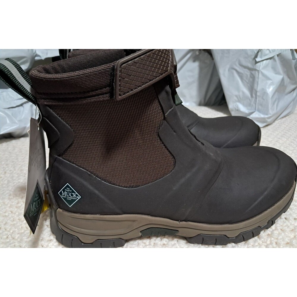 The Original Muck Boot Company Apex Mid Zip Brown Waterproof Men's Sz 8 Boot W10